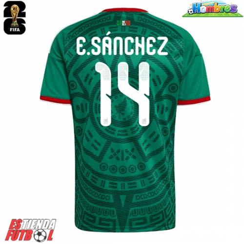 México Erick Sanchez #14 Primera Equipación Mundial 2026 Manga Corta México Erick Sanchez #14 Primera Equipación Mundial 2026 Manga Corta